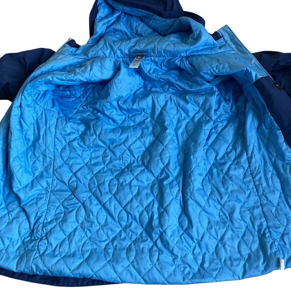 REI Girls Sz L (14-16) Water Resistant Jacket Hooded Lightweight Blue Fall - Picture 11 of 16